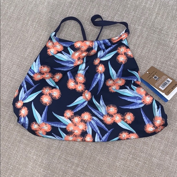 NWT Patagonia navy high neck bikini top - Picture 3 of 7